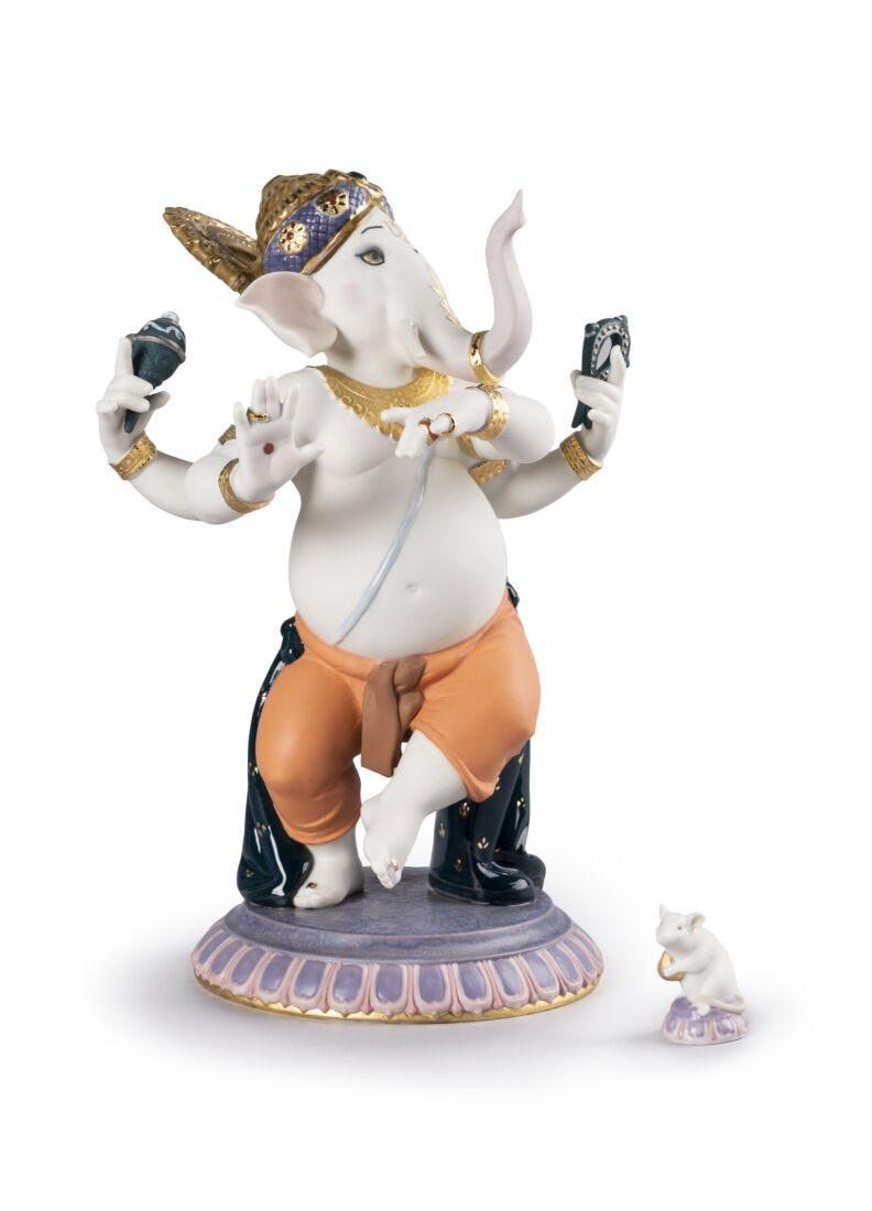 lladro Figura Ganesha danzante. Serie limitada