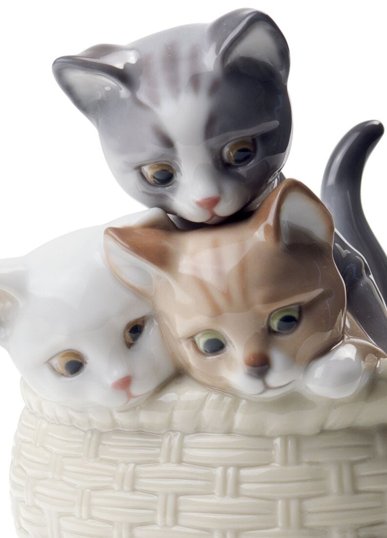 Lladro Figura Gatitos Curiosos