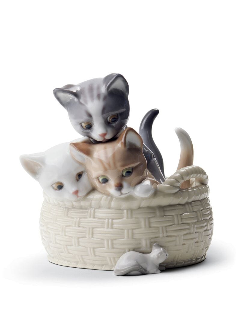 lladro Figura Gatitos curiosos