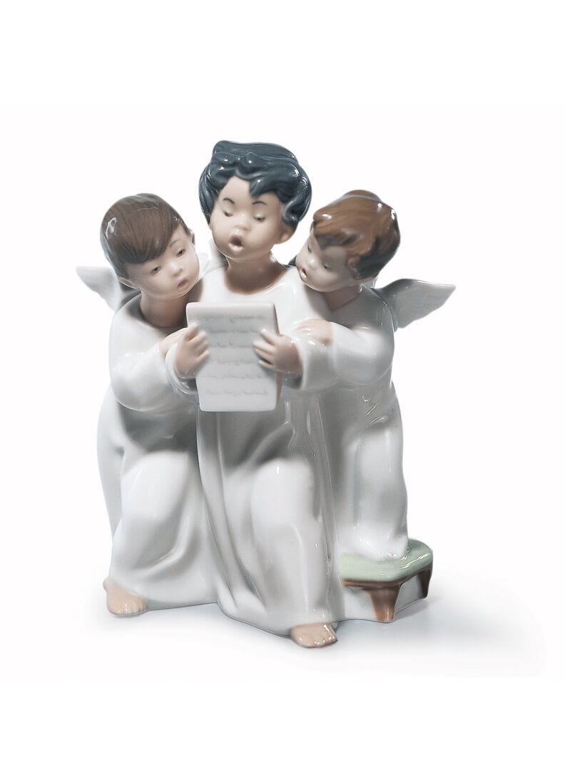 Lladro Figura Grupo De ángeles