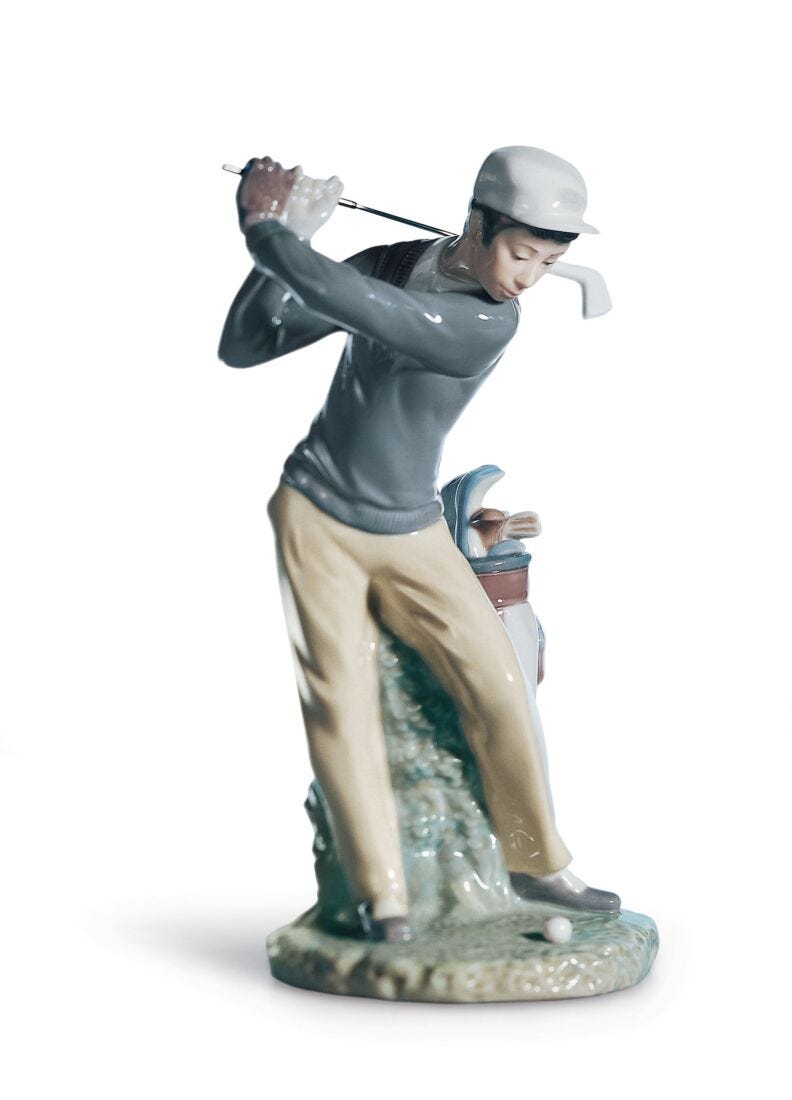 lladro Figura Jugador de golf