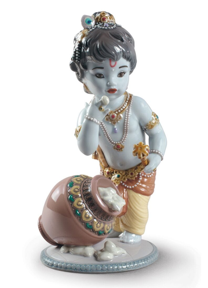 lladro Figura Krishna Butterthief