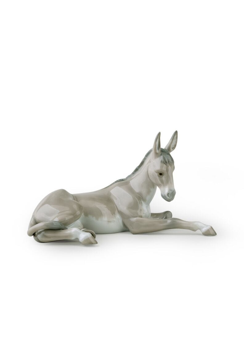 lladro Figura La mula en Belén