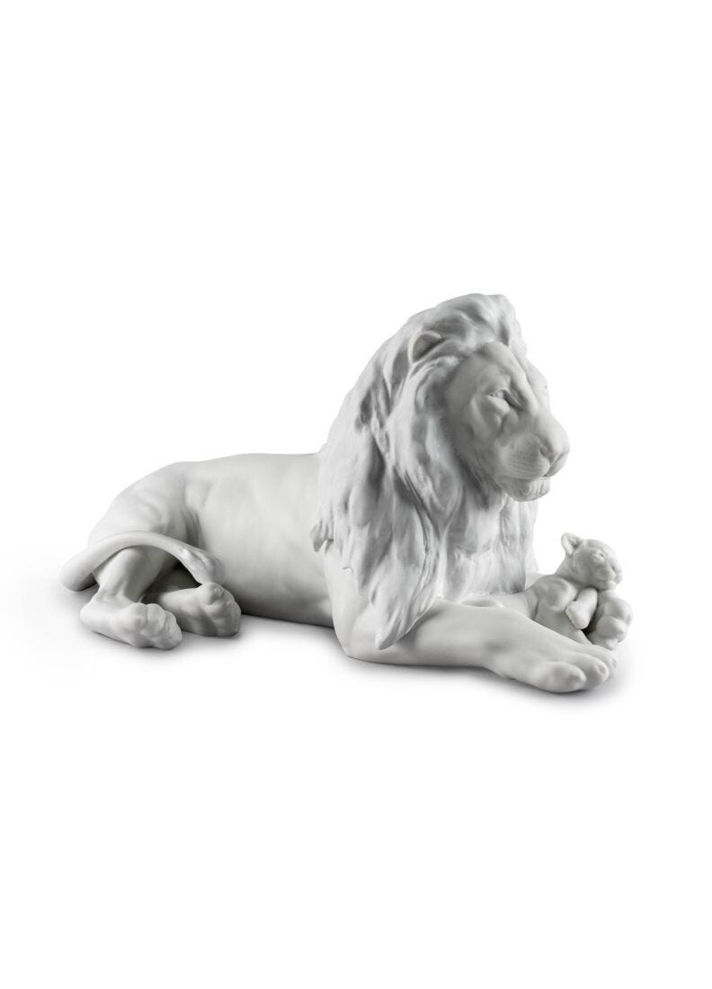 lladro Figura León con cachorro