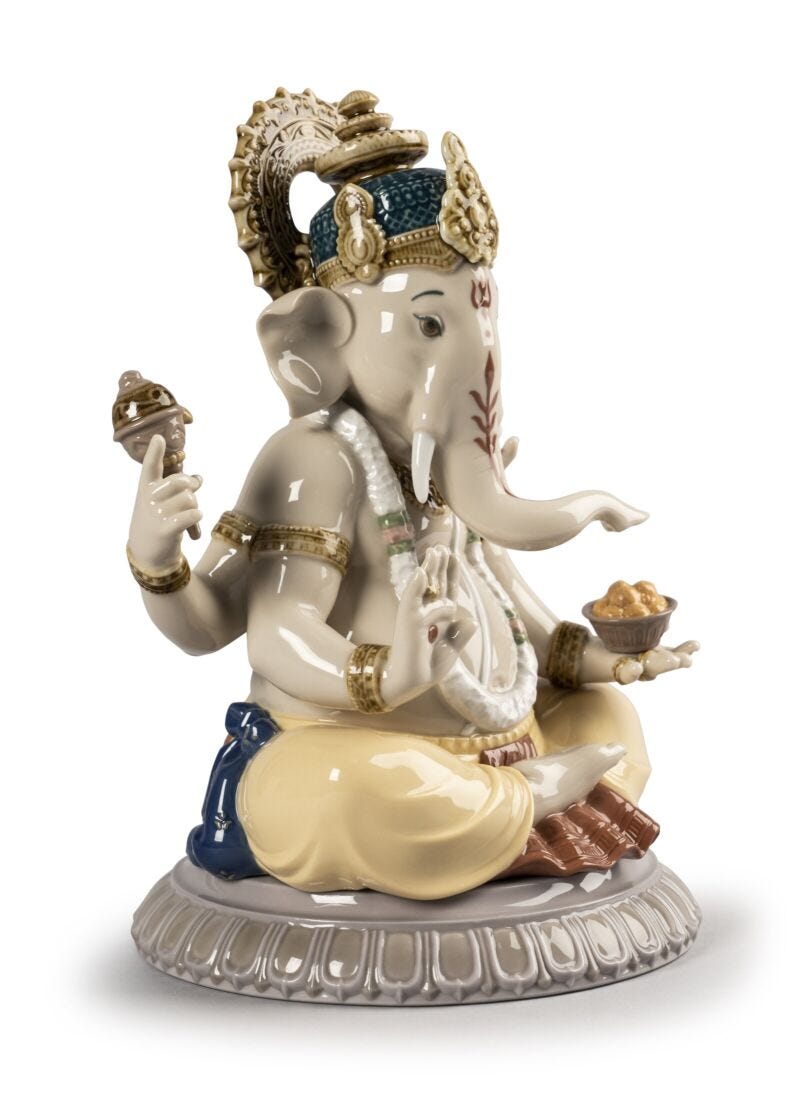 Lladro Figura Lord Ganesha