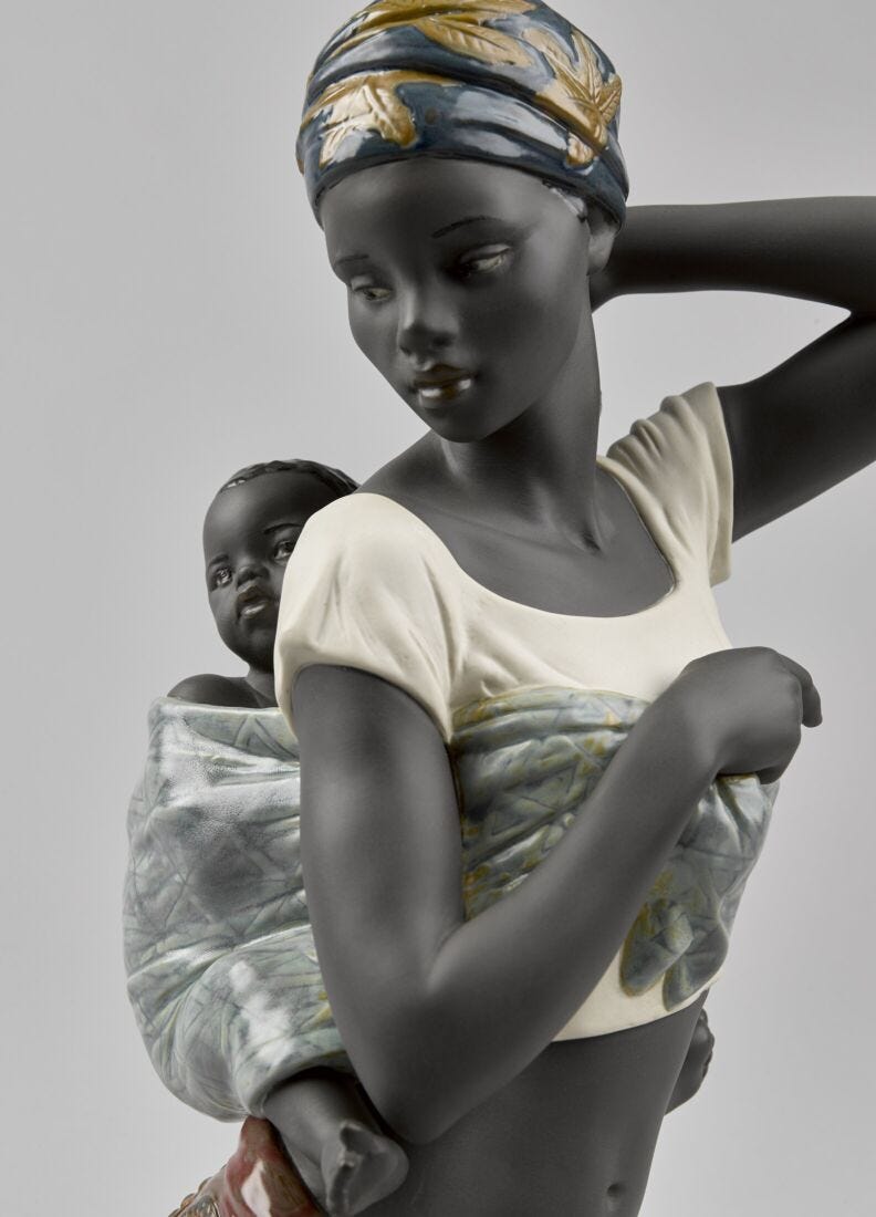 Lladro Figura Madre Sabor Africano