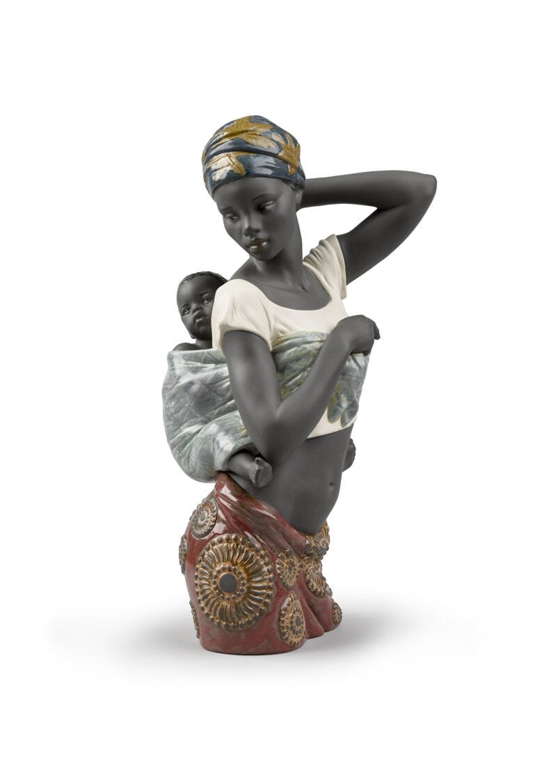 lladro Figura madre Sabor Africano