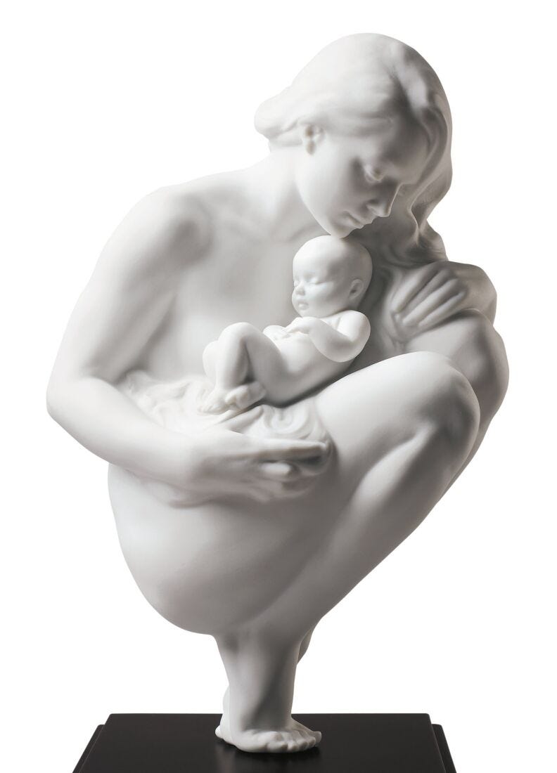 Lladro Figura Madre Vínculo De Amor