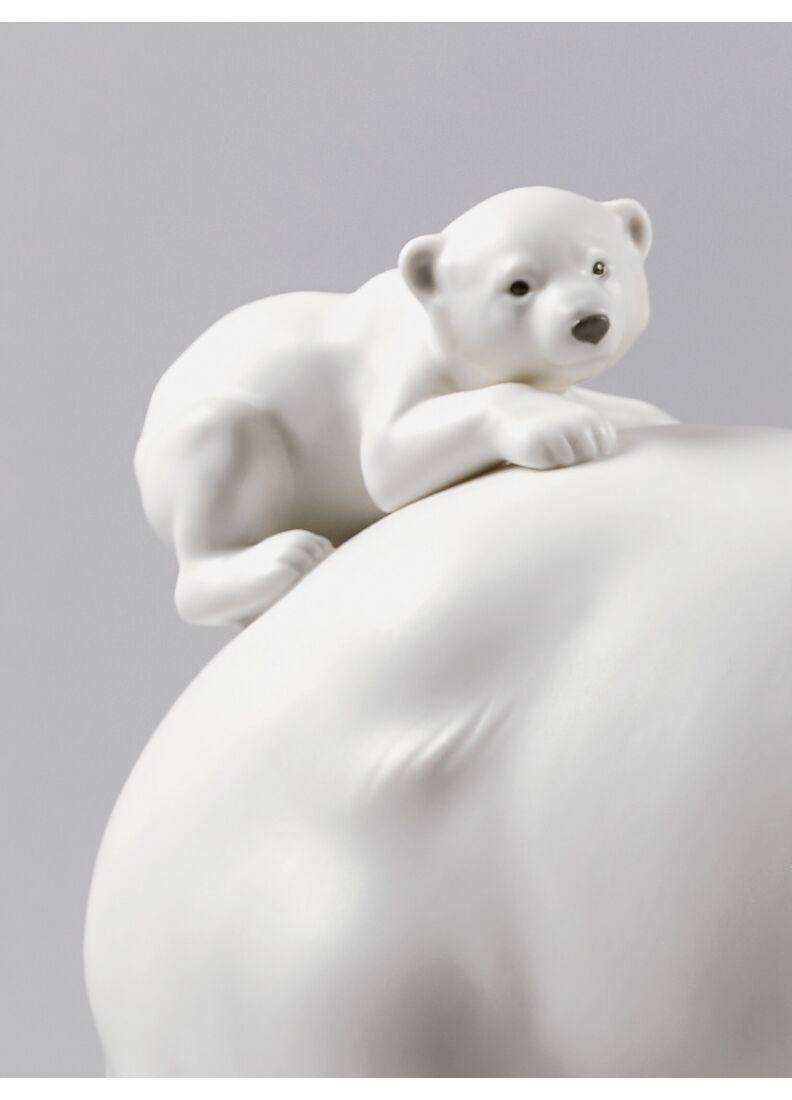 Lladro Figura Mamá Osa Y Sus Bebés