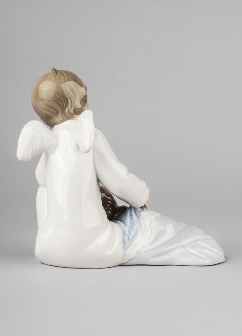 Lladro Figura Mi ángel De La Guarda. Azul