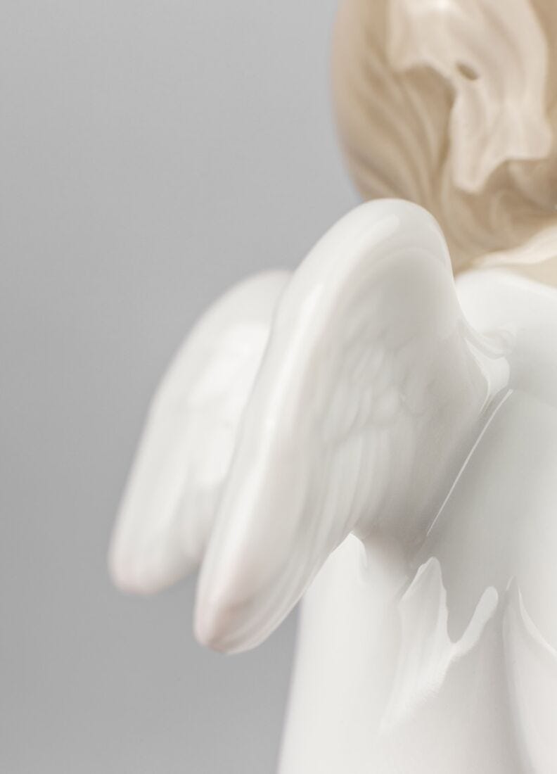 Lladro Figura Mi ángel De La Guarda. Azul