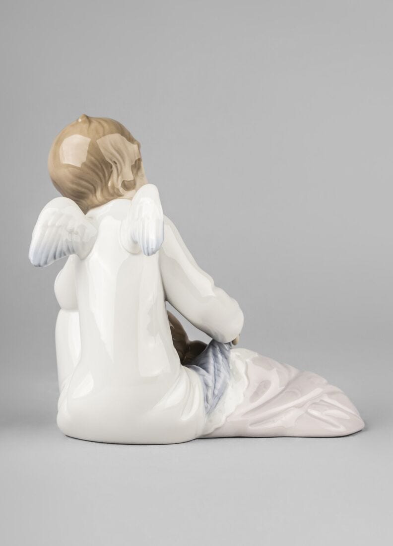 Lladro Figura Mi ángel De La Guarda. Rosa