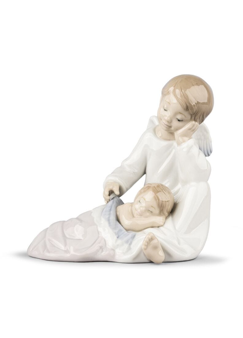 lladro Figura Mi ángel de la guarda. Rosa