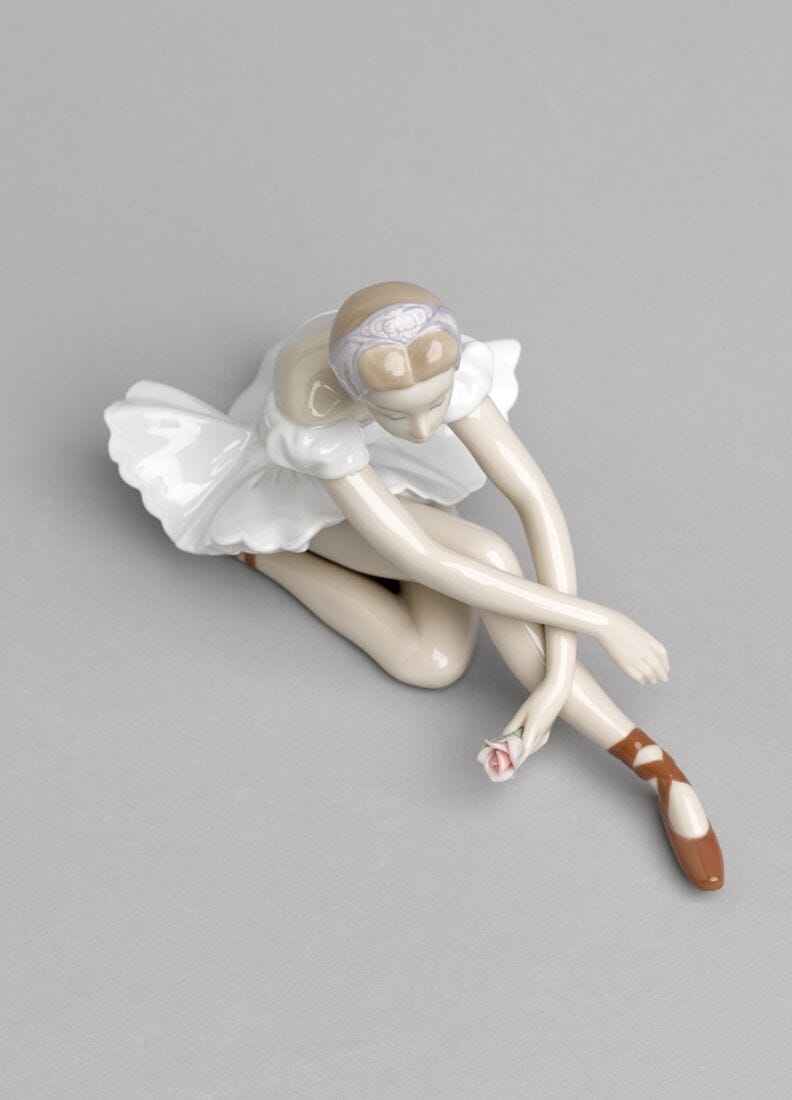 Lladro Figura Mujer Ballet De La Rosa