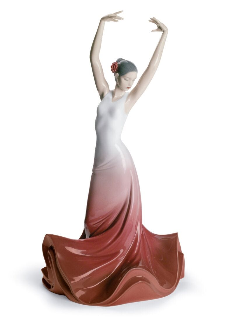 lladro Figura mujer Corazón de España
