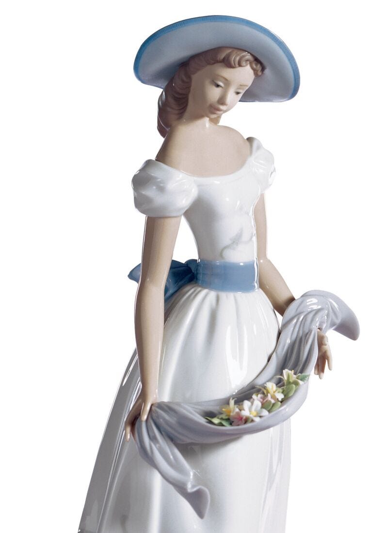 Lladro Figura Mujer Fragancias Y Colores