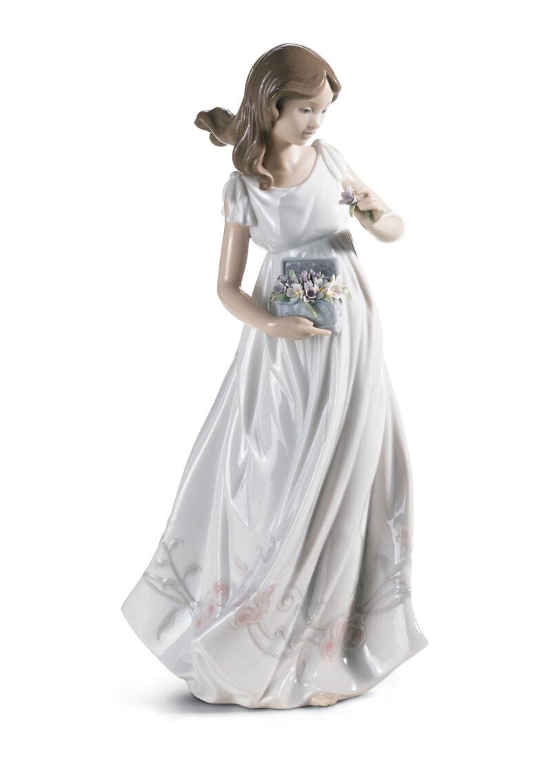 Lladro Figura Mujer Tesoros De La Tierra