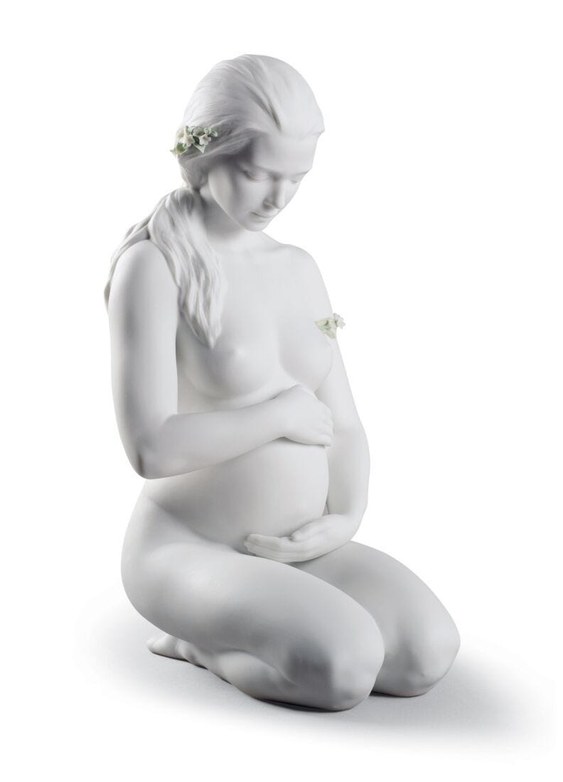 lladro Figura mujer Una nueva vida