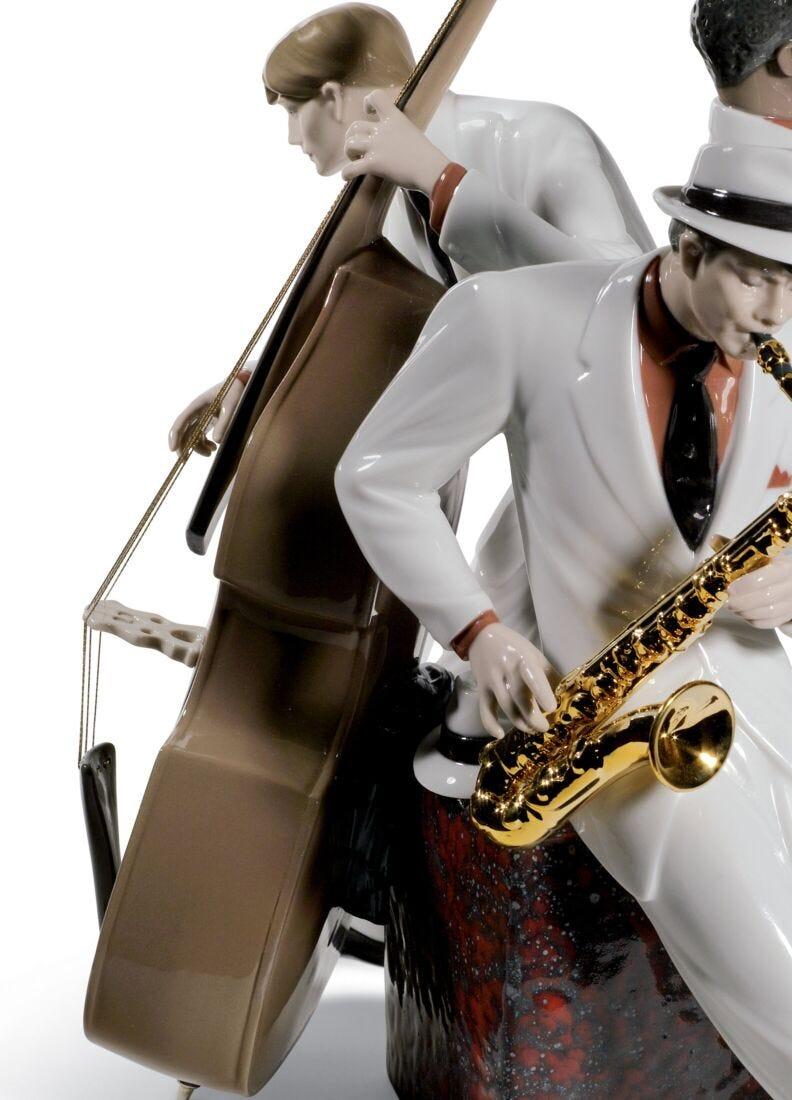 lladro Figura músicos Trío de jazz. Serie limitada