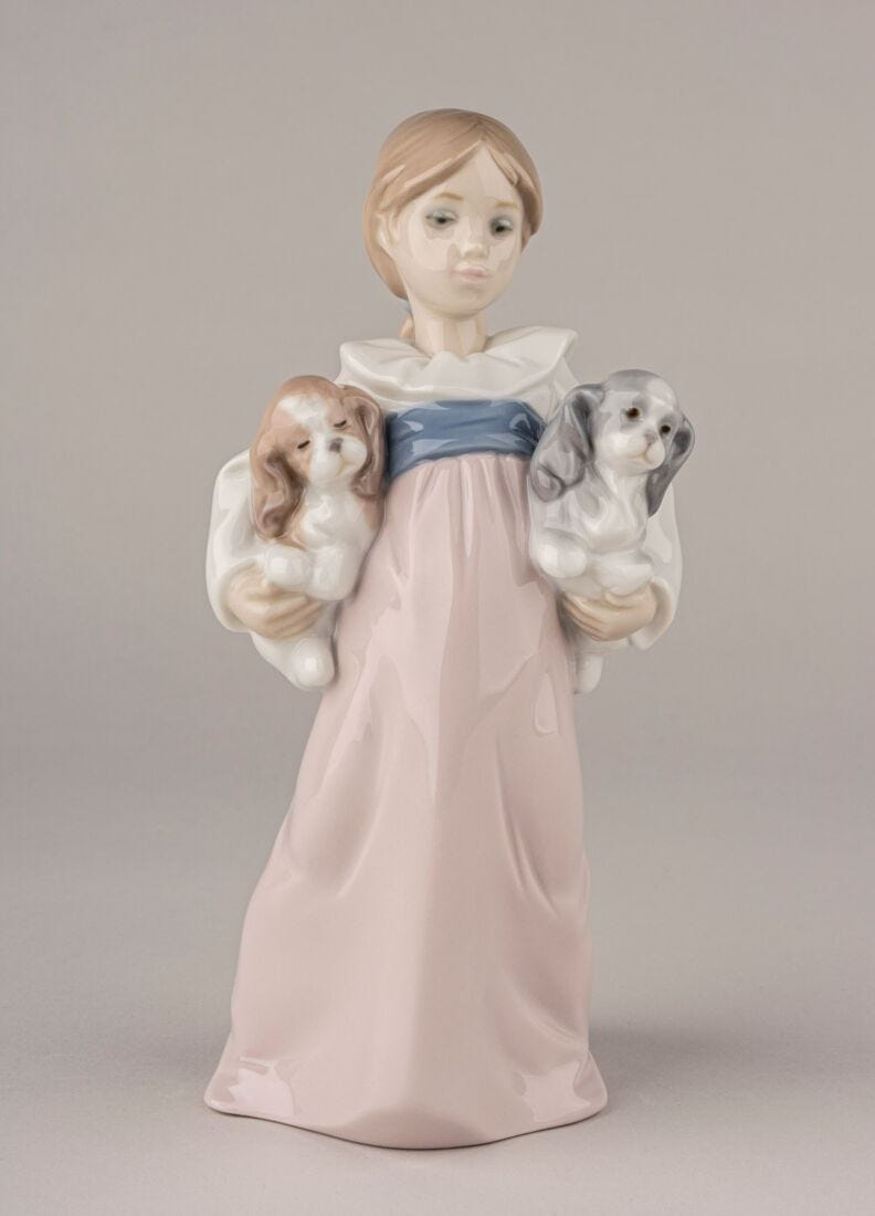 Lladro Figura Niña A Jugar Fuera