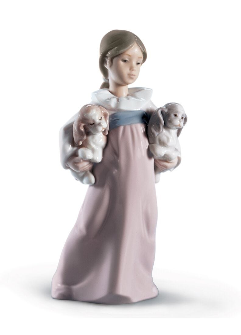 lladro Figura niña A jugar fuera