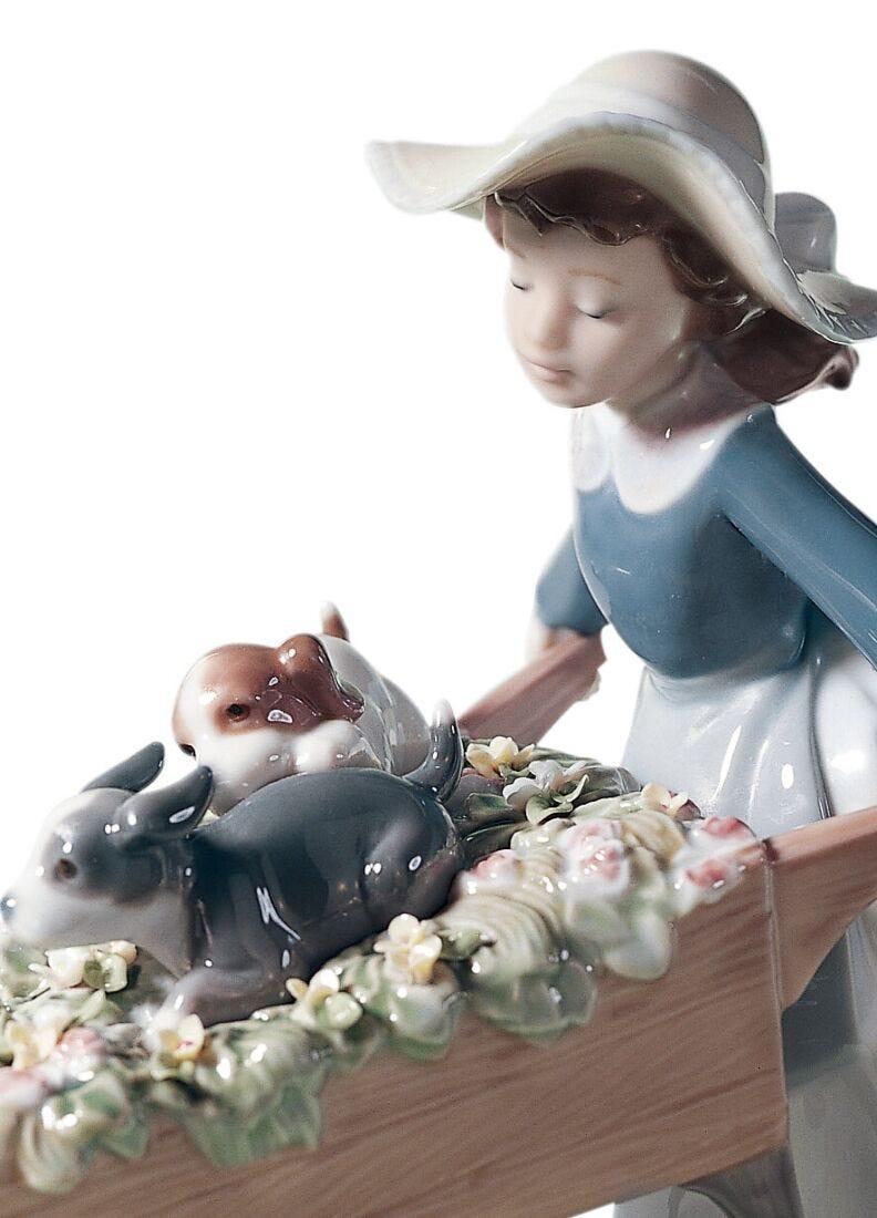 Lladro Figura Niña A La Carrera