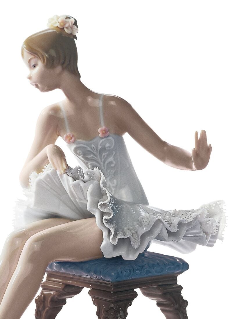 Lladro Figura Niña Ballet Descanso