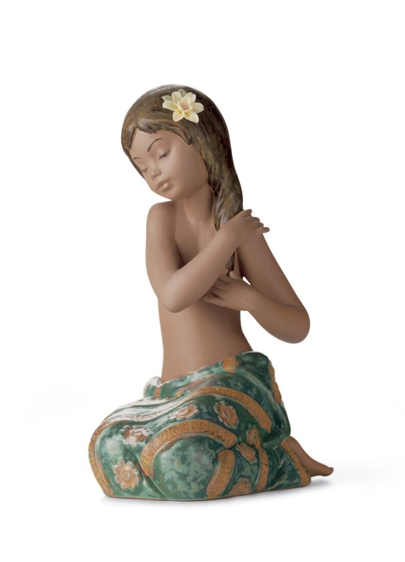 Lladro Figura Niña Brisa Del Pacífico