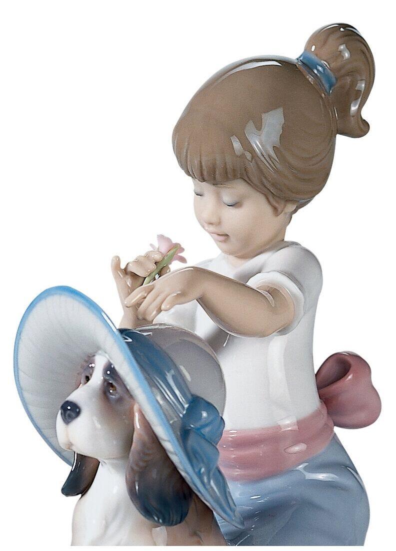 Lladro Figura Niña Con Perro Te Pongo Guapo