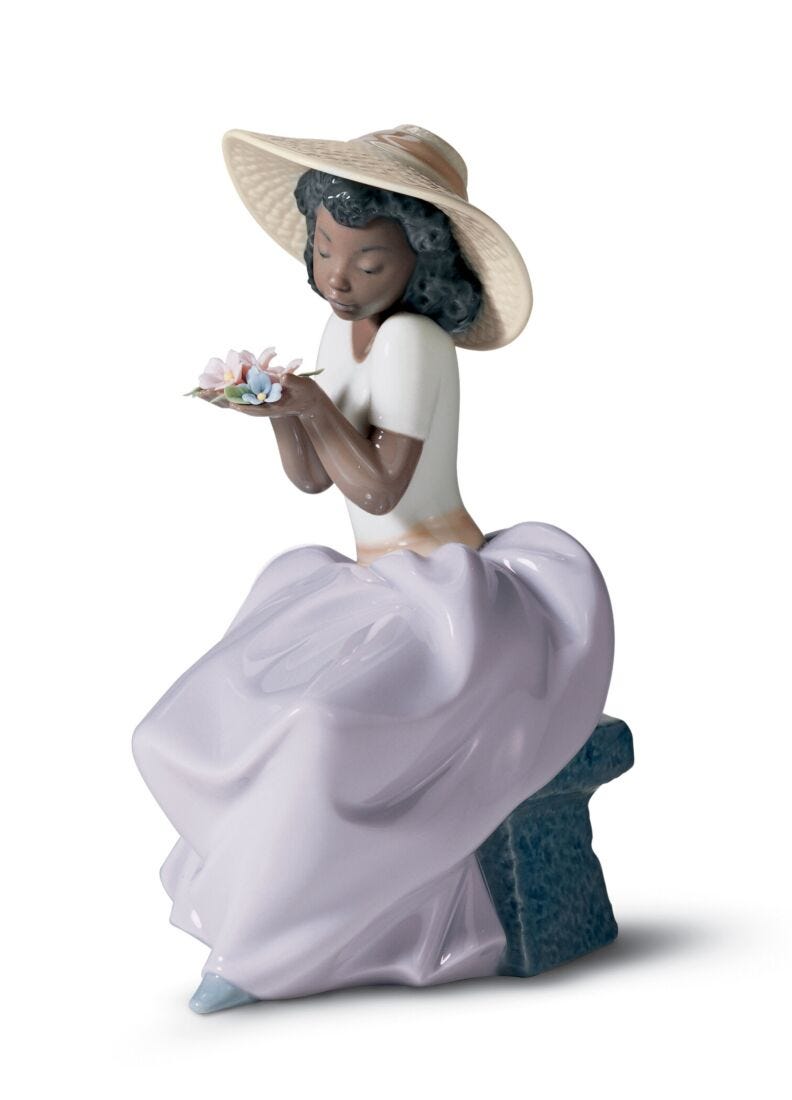 lladro Figura niña Dulce perfume