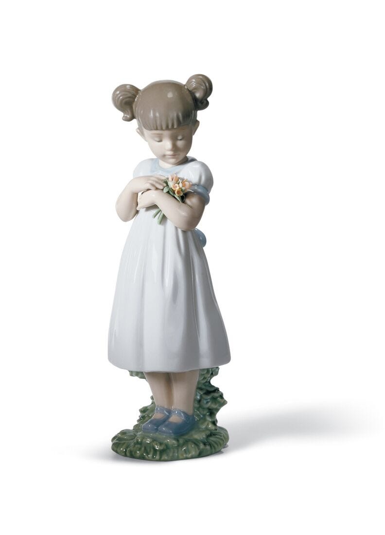 lladro Figura niña Flores para mamá