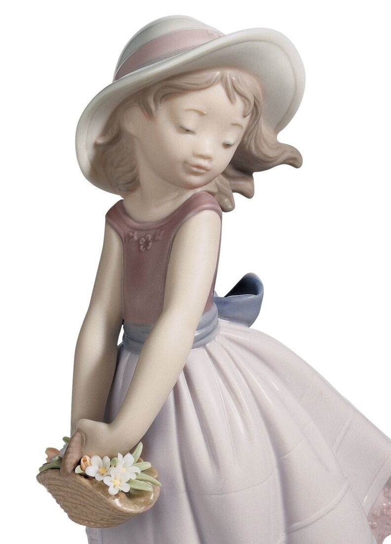 Lladro Figura Niña Linda Inocencia