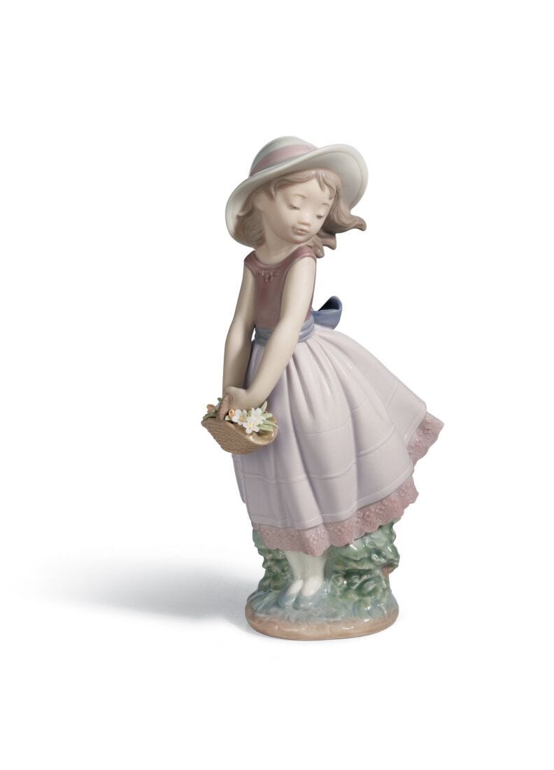 lladro Figura niña Linda inocencia