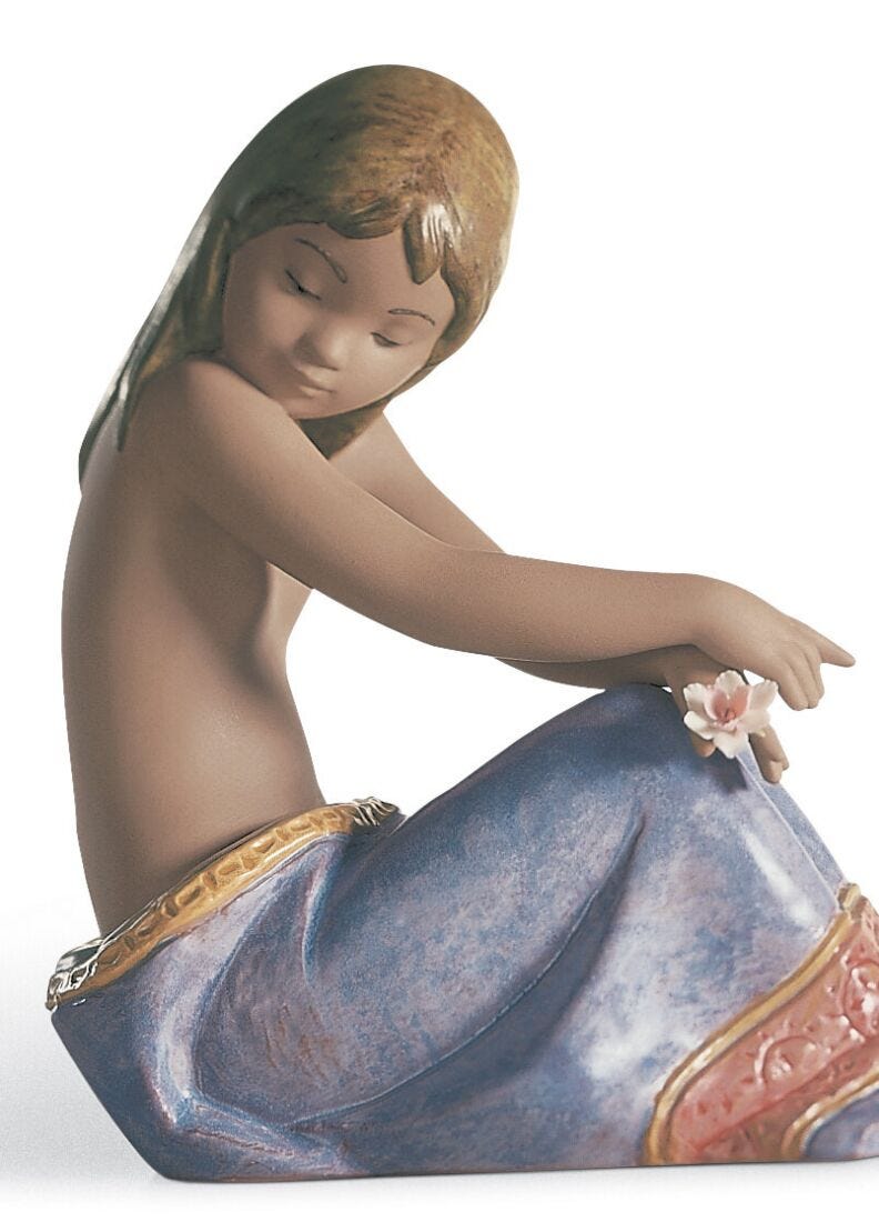 Lladro Figura Niña Mares Del Sur