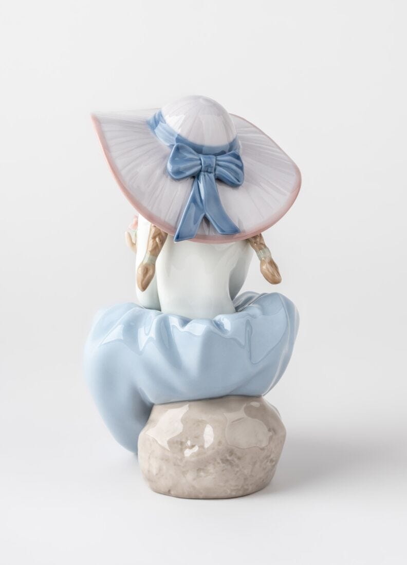 Lladro Figura Niña ¡Qué Bonita Es La Primavera