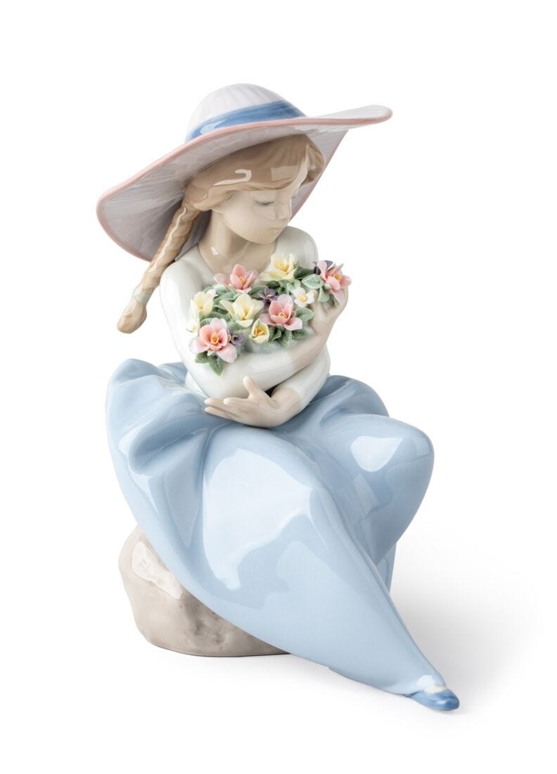 lladro Figura niña ¡Qué bonita es la primavera