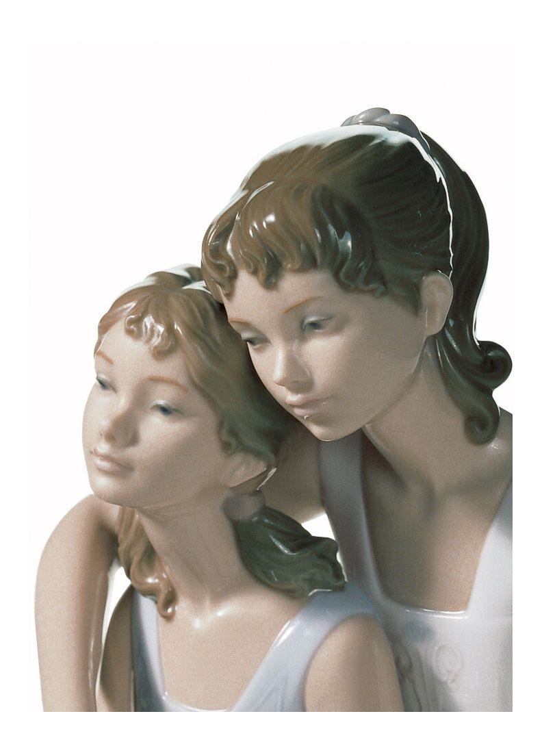 Lladro Figura Niñas Mi Hermana Mi Amiga