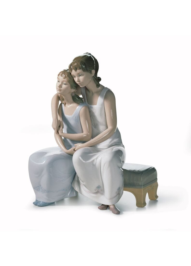 lladro Figura niñas Mi hermana mi amiga