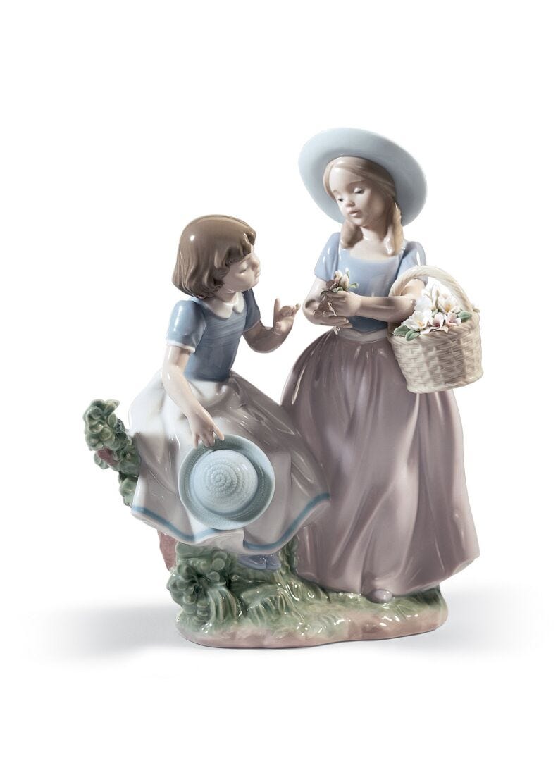 Lladro Figura Niñas Mi Mejor Amiga
