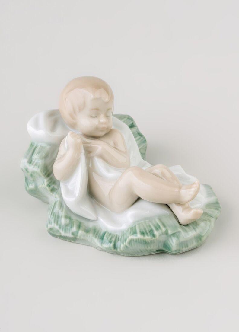 Lladro Figura Niño Jesús En Belén-II