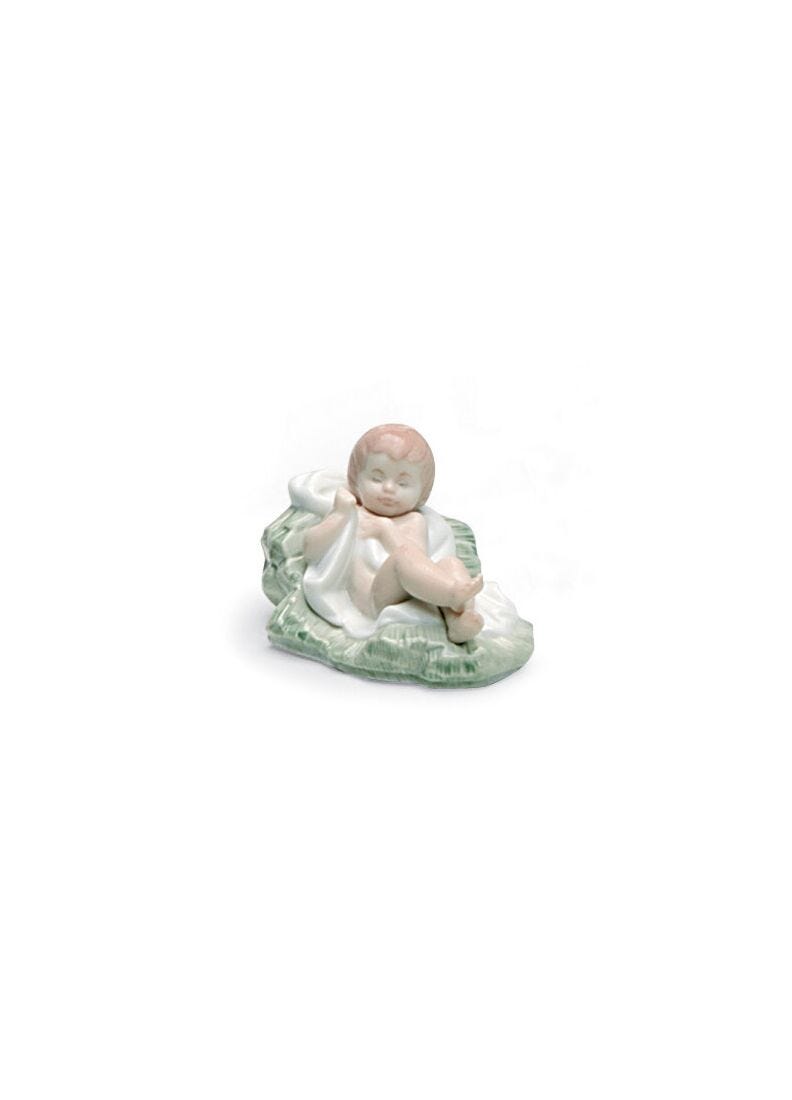 lladro Figura Niño Jesús en Belén-II