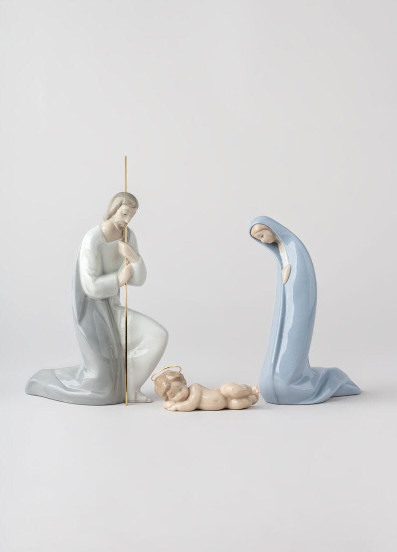 Lladro Figura Niño Jesús En Belén-III