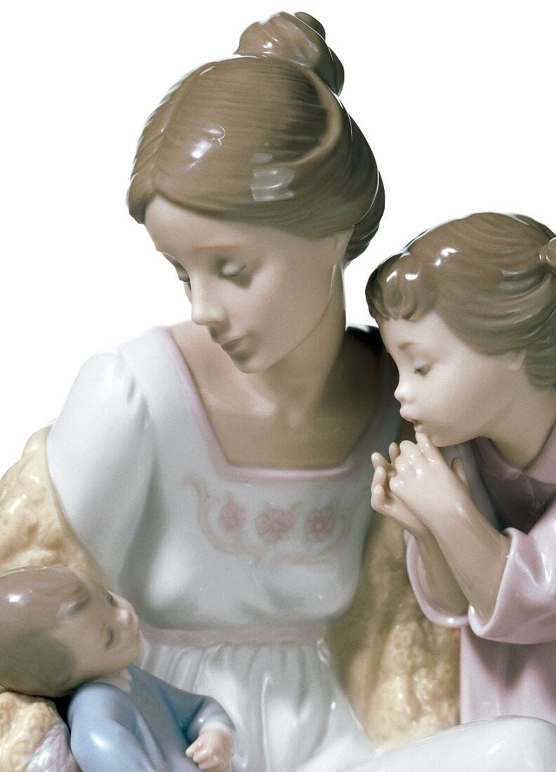 Lladro Figura Niños Bienvenido A La Familia