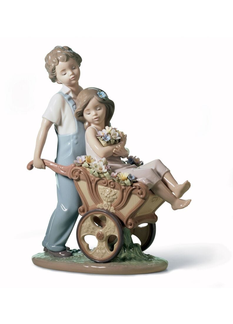 lladro Figura niños ¡Tú eres la más bonita
