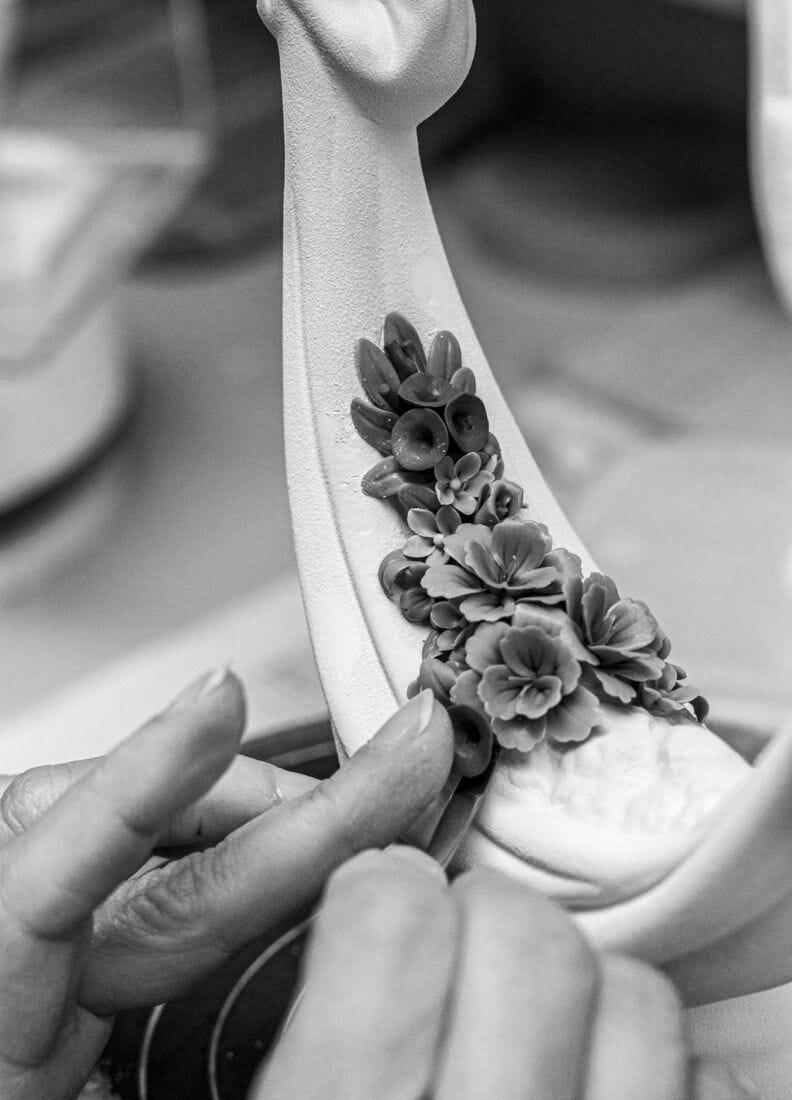 Lladro Figura Palomas Flores Del Cielo