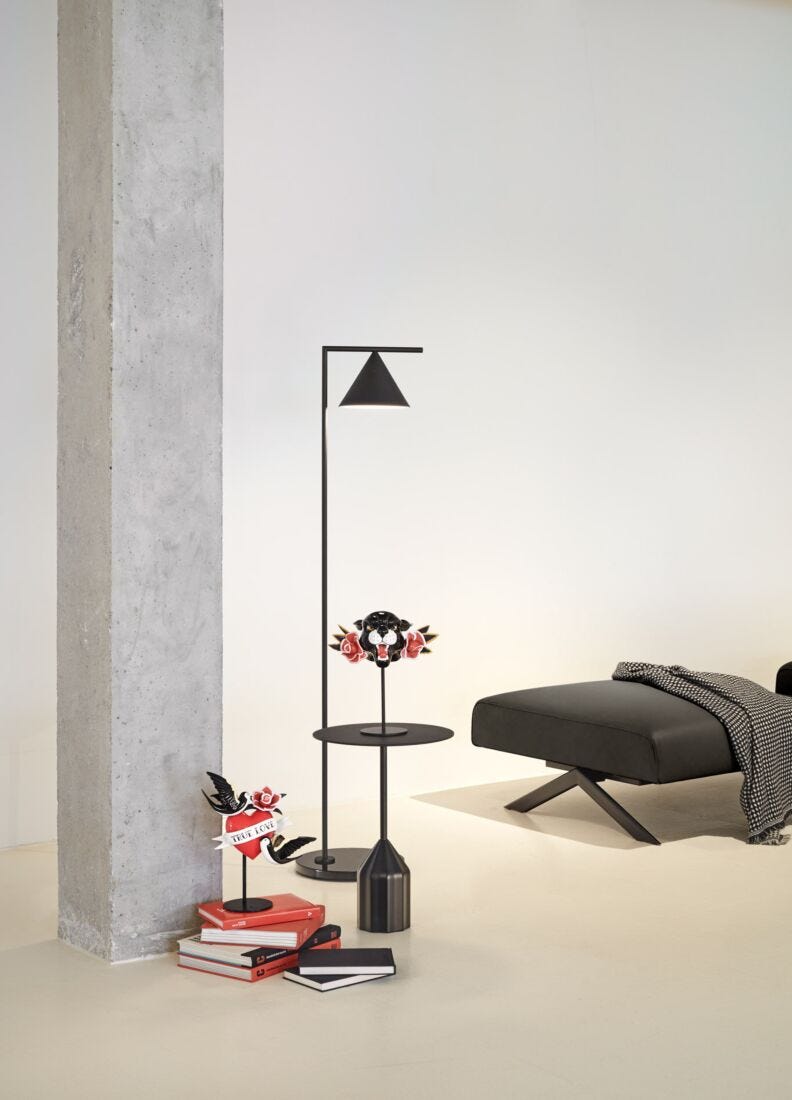 Lladro Figura Pantera Salvaje