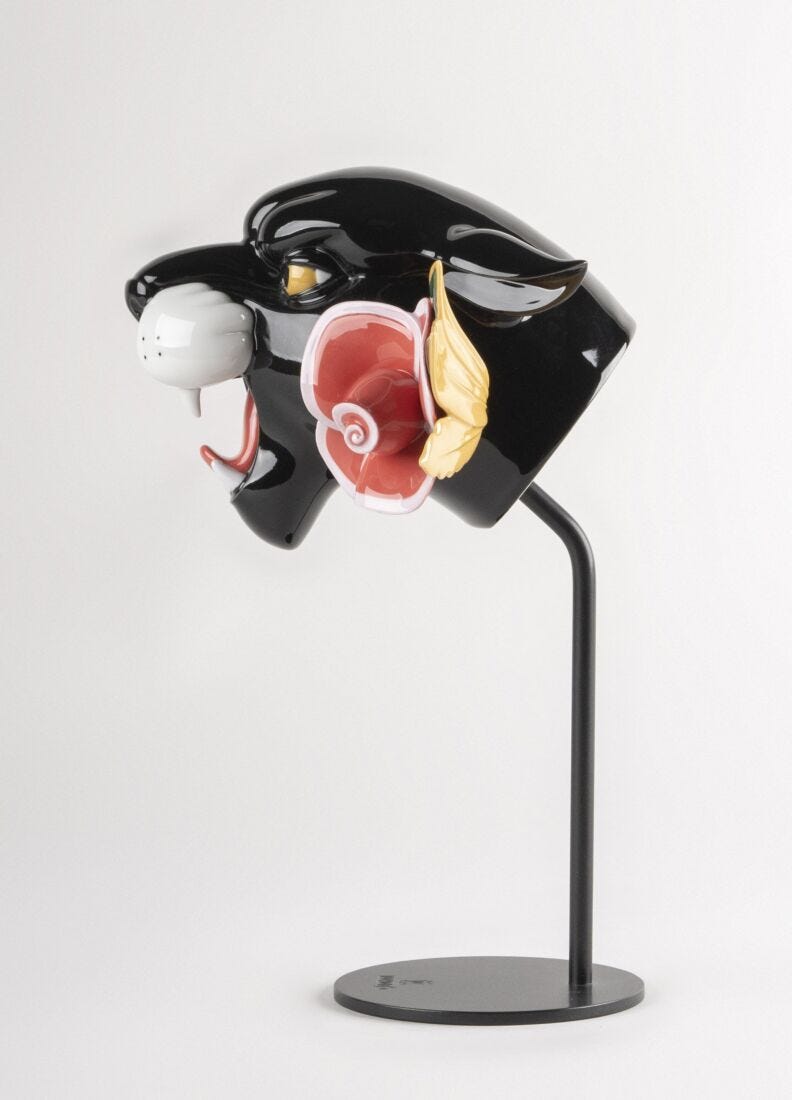 Lladro Figura Pantera Salvaje