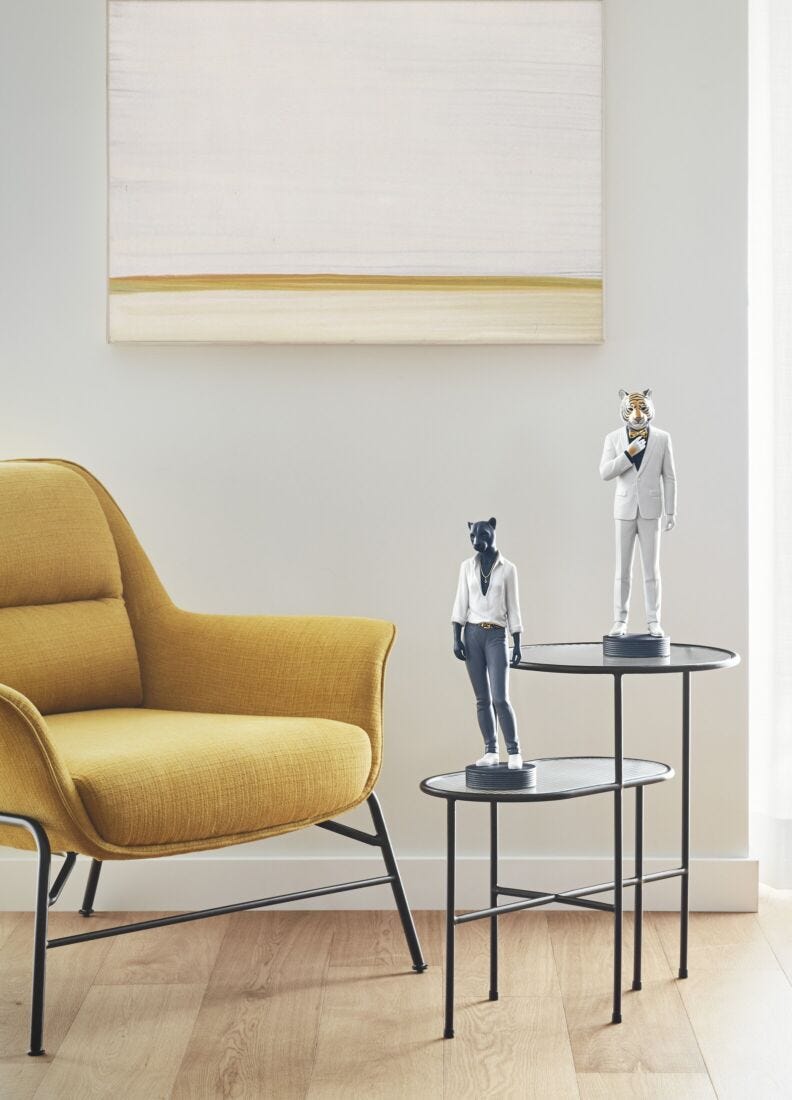 lladro Figura Panther woman