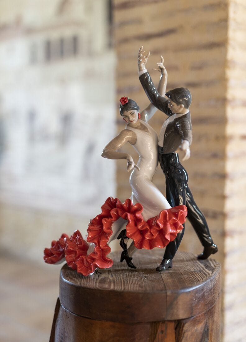 Lladro Figura Pareja Baile Flamenco