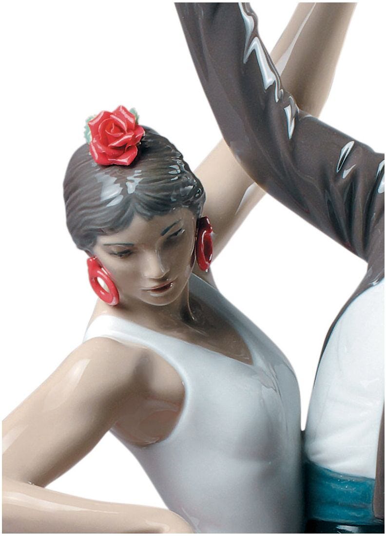 Lladro Figura Pareja Baile Flamenco